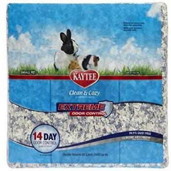 Kaytee Clean & Cozy Extreme Odour Control Super Absorbent Paper Bedding for Cages, Hamster, Gerbil, Mice, Guinea, 65 Litre