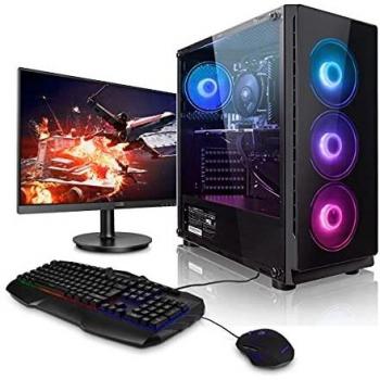 Pack Gaming - Megaport PC Intel Core i5-11400F 6X 2.60GHz • 24 Full-HD Monitor • Teclado y ratón Gaming • GeForce GTX1660 Super • 16GB DDR4 • 1TB M.2 SSD • PC Gamer • Windows 10