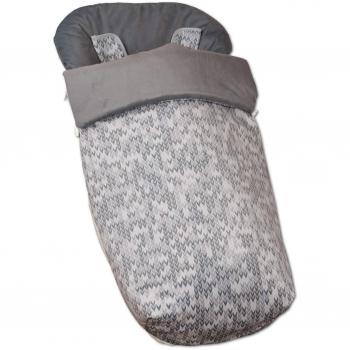 Saco de Bebé Universal Silla Polar Interior + Manoplas de Regalo a juego!+ 2 Cubre Arnés de Regalo a juego! desmontable, tejido trasero 3D, repele el agua