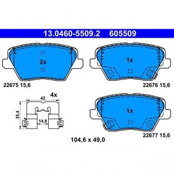 Pastillas de freno ATE 13.0460-5509.2