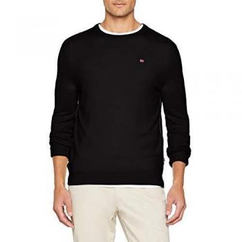 Napapijri Damavand Crew Strickjacke, suéter para Hombre, Negro