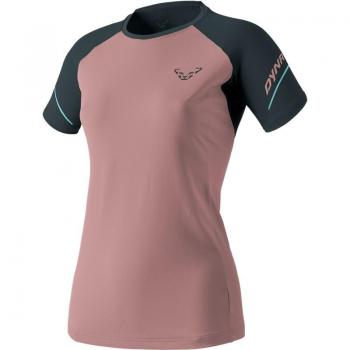 Dynafit Camiseta de Manga Corta Alpine Pro Rosa Azul Noche Mujer - L