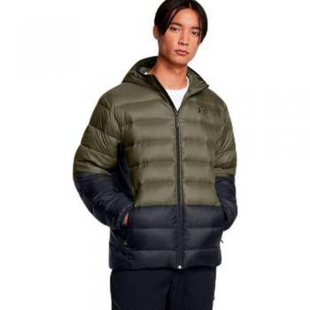 Chaqueta con capucha Legend Down para hombre en verde caqui - Under Armour