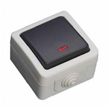 Conmutador Luminoso Estanco IP44 GSC 1200867 - Impermeable 10A 250V