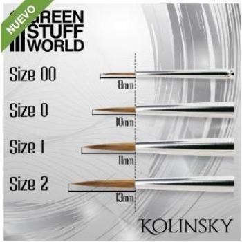 Pincel Kolinsky Serie Plata - 0