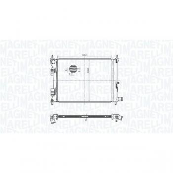 Radiador de refrigeración del motor MAGNETI MARELLI 350213179500