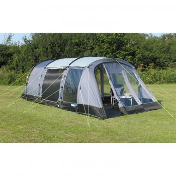 Kampa Hayling 4 Tienda de Campaña Tipo Túnel, capacidad para 4 personas, estructura resistente, fácil montaje, ventilación adecuada, impermeabilidad garantizada
