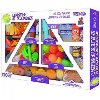 Tachan - Set de 120 piezas de pirámide alimenticia, multicolor
