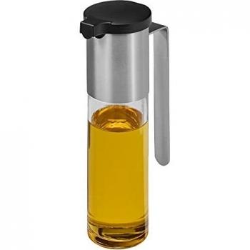 Dispensador de Aceite y Vinagre BASIC, 120 ml, Acero Inoxidable Cromargan 18/10, Vidrio, Antigoteo