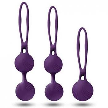 RAVLOVE Bolas Chinas - Pesas para Ejercicios Kegel - Control de la Vejiga y Ejercicios del Suelo Pélvico Silicio de próxima generación -Silicona Médica