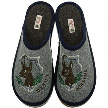 Adelheid Naturbursche Filzpantoffel Mit Gummisohle - Zapatillas de estar por casa, color Mausgrau, talla 0