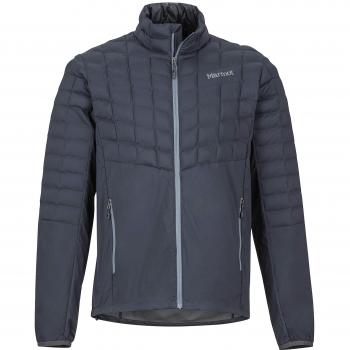 Marmot Featherless Hybrid Jacket Chaqueta Senderismo Forrada, al Aire Libre, Anorak, Repelente al Agua, a Prueba de Viento, Hombre, Dark Steel, L