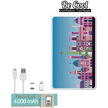 Becool® - Batería Externa Power Bank 4000 mah + Gratis 1 cable USB-MicroUsb
