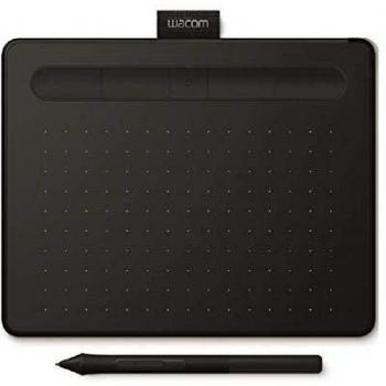 Wacom Intuos Small Tableta Gráfica Bluetooth - tablet para dibujar, pintar, editar fotos con lápiz sensible a la presión negro - óptima para la educación en línea y el teletrabajo