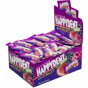 Happydent Frutos Rojos, Chicle Sin Azúcar - 200 unidades