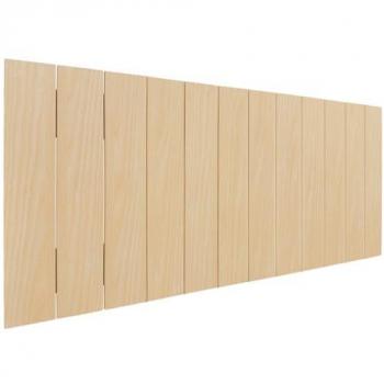 Cabecero de Madera Reciclada DM Estilo Palet Vertical 90x46 cm con Herrajes Incluidos - Madera Natural
