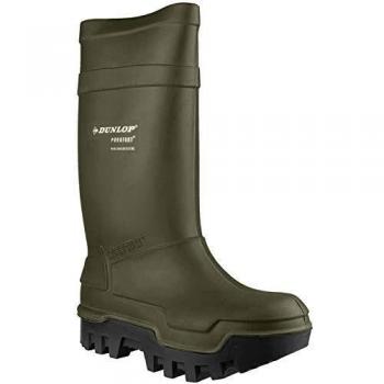 DunlopC662933 S5 THERMO+ - botas de caña alta de goma forradas Unisex adulto, Verde