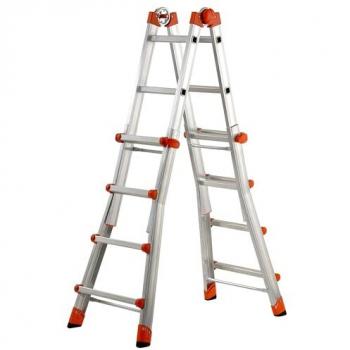 Escalera Telescópica Multifunción de Aluminio PEPPina EN131 (3+4 Peldaños)