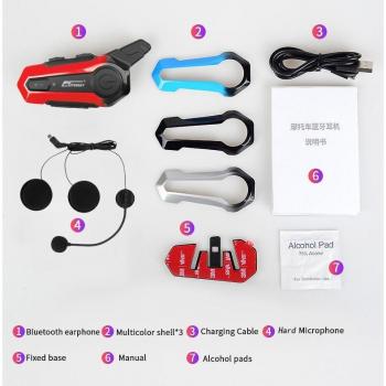 Auriculares Inalámbricos TWS para Casco de Motocicleta AITEMAY con Bluetooth E1, Intercomunicador Sin Pérdidas y 2 Controladores