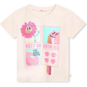 Billieblush - Camiseta de niña 100% algodón de manga corta