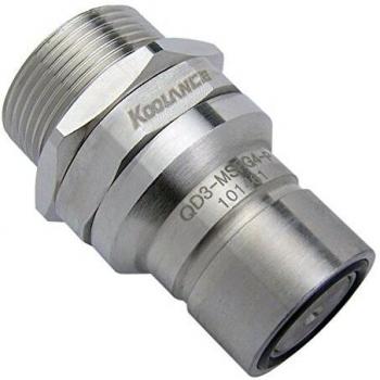 Conector Rápido Koolance QD3 Antiderrames G1/4 Pulgadas Macho Plateado