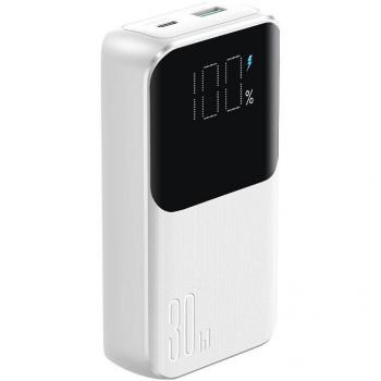Power Bank Mini Joyroom JR-PBC07 20000mAh 30W con Cables Integrados - Blanco