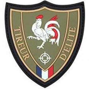Copytec 3D Rubber Tireur D Elite Patch French France Paris Sniper 26976 - Parche de goma