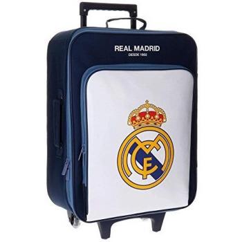 Real Madrid Magnum Equipaje Infantil, 52 cm, 26 litros, Blanco