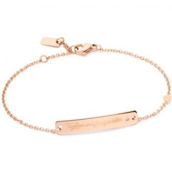 Pulsera Mr. Wonderful Words - Oro Rosa