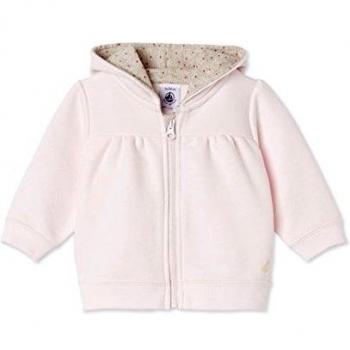 PETIT BATEAU, DIARY - Sudadera Con Capucha para Bebé-Niñas, Rosa