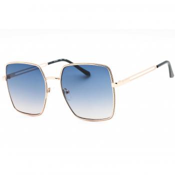 Guess Women's Square Sunglasses GF0419-28W Shiny Rose Gold with Blue Gradient