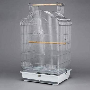 ALAMBER Agora - Jaula Grande para Pájaros - 47x39x82 cm - Ideal para Especies de Pájaros de Tamaño Grande - Incluye 2 Comederos y 2 Posaderos - Fácil de Montar y de Limpiar, Multicolor
