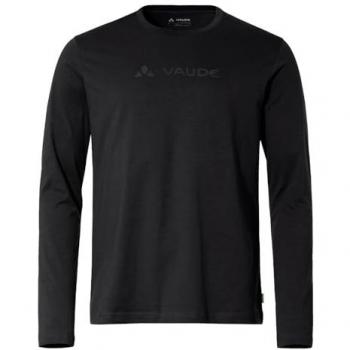 Vaude Men's Long Sleeve Logo T-Shirt - Black - Size M