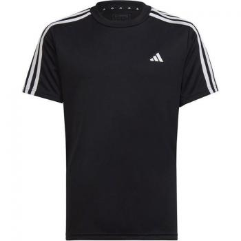 Adidas Train Aeroready 3-stripes Regular-fit Camiseta De Manga Corta Chicos Negro/Blanco - Talla 128