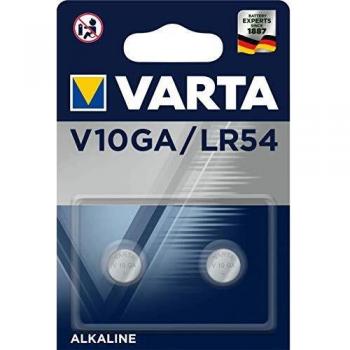 Varta V10GA LR54 - Lote de 2 pilas electrónicas alcalinas