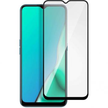 Protector de Cristal Templado Negro para Oppo A5 2020