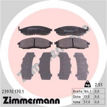 Juego de pastillas de freno ZIMMERMANN 23970.170.1
