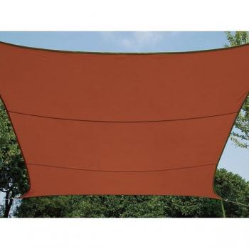 Toldo de Vela Rectangular Perel GSS4360TR Terracota 3.6 x 3.6 m