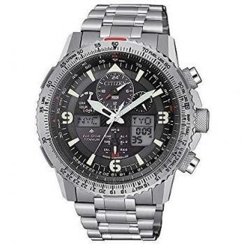 Citizen Skyhawk Titanium Chronograph Watch - JY8100-80E, Eco-Drive, Radio Controlled, 20 ATM Water Resistance