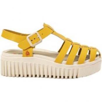 Sandalias de piel Art 1575 NAPPA YELLOW/BRIGHTON para Mujer color Amarillo