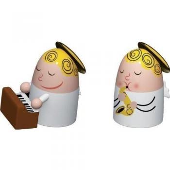 Alessi AMGI26SET2 Angels Band - Figuritas decorativas, diseño de ángeles con instrumentos