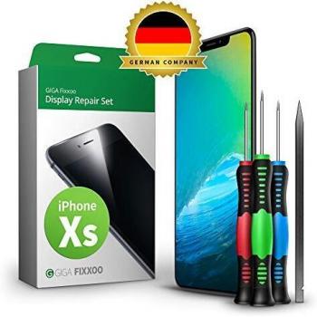 Kit Completo de Reemplazo de Pantalla para iPhone XS - LCD Negro con Touchscreen, Cristal Retina Display, Cámara y Sensor de Proximidad - Instalación Fácil y Reparación DIY