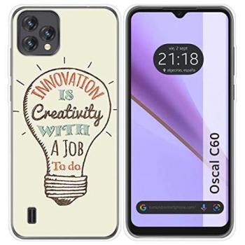 Funda de Silicona Personalizada Gel TPU para Blackview Oscal C60 Diseño Creativity