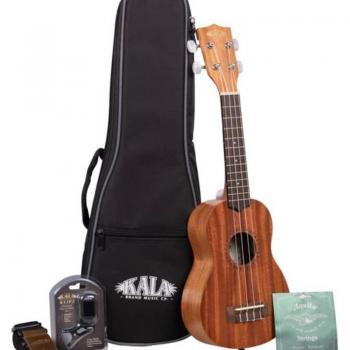 Kala KA-15S Natural Satin Finish Ukulele Starter Kit