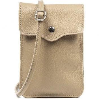 Albareto Bolso bandolera de mujer de piel auténtica acabado Dollaro. Made in Italy. Vera Pelle Italiana