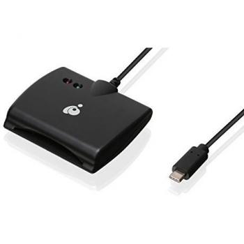 Lector de Tarjetas Inteligentes USB-C IOGEAR CAC - Compatible con DOD, Gobierno y Salud - Soporte para Mac OS, Windows y Linux - Cumple TAA