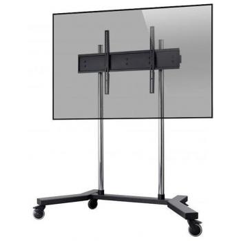 Soporte Móvil para Pantalla Edbak TR18, Altura Ajustable, 60-95 Pulgadas, Carga Máxima 80 kg, Color Negro