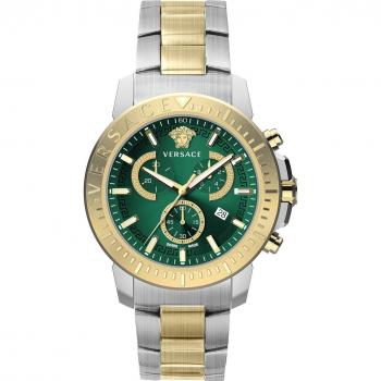 Versace New Chrono Chronograph Urban Sport Watch, Gray male, Size: ONE SIZE