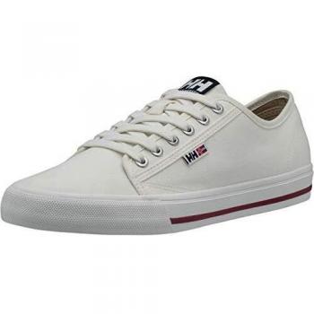 Helly Hansen Men's Fjord Low-cut Canvas Shoe V2, Off White/Navy/Plum, 7