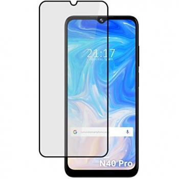 Protector Cristal Templado 5D Completo Negro para Doogee N40 Pro